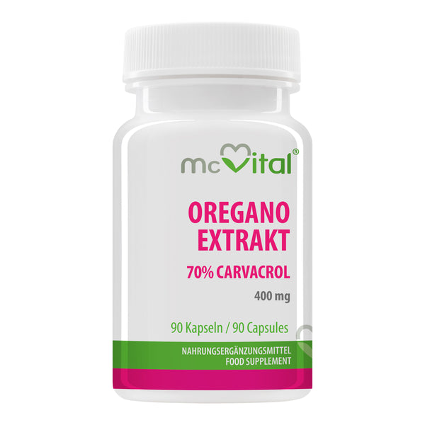 Oregano Extrakt - 70% Carvacrol -  400 mg - 90 Kapseln
