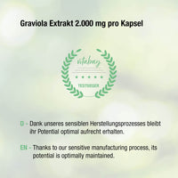 Graviola Extrakt 2.000 mg - 90 vegane Kapseln